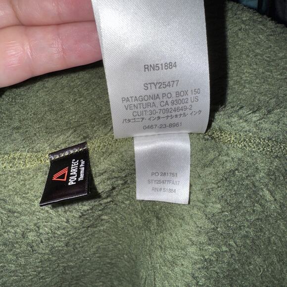 Patagonia Women’s Green Re-Tool Fleece Pfull Zip Size M Outdoor Travel - Picture 6 of 6